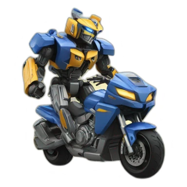 Transformer wheelie sticker