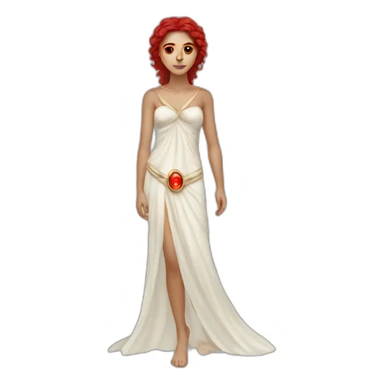 Siren (greek mythology) with red eyes sticker