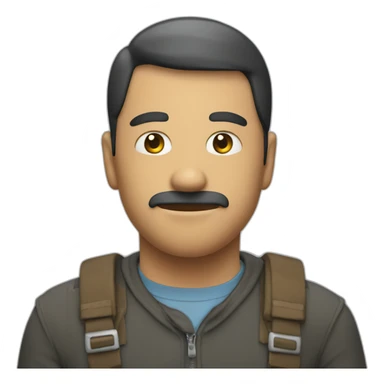 no air man wirh bear sticker