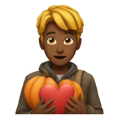 autumn heart  sticker