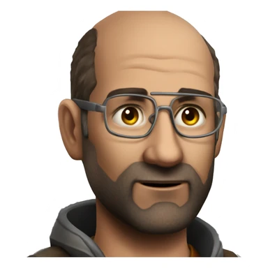 Isaac Kleiner of Half-Life sticker