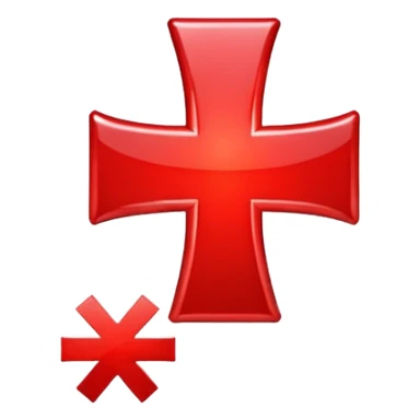 cruz de error roja sticker