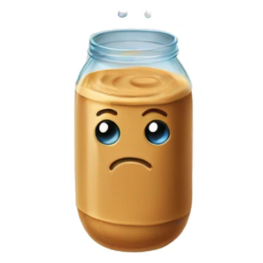 peanut butter in water sticker