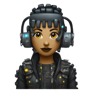 cyber punk 6x6 sticker