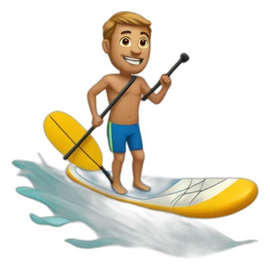 Man on sup sticker