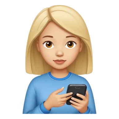 girl texting sticker