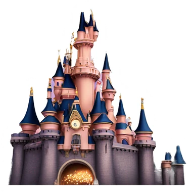 Disneyland paris castle with fireworks sticker