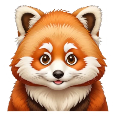 red panda with judge's hair sticker