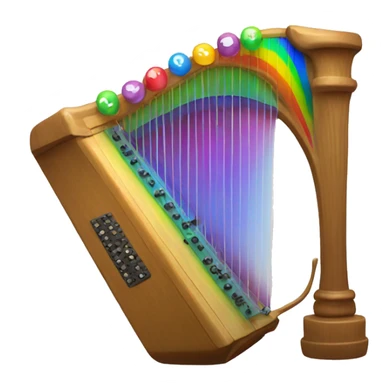 rainbow auto harp sticker