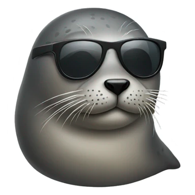 Seal wearing sunglasses  sticker