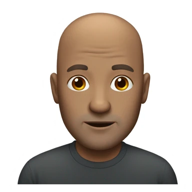  bald and white middle aged man  sticker