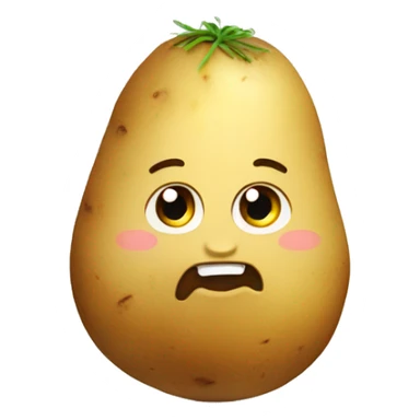 Cute potato sticker