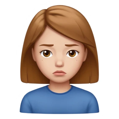 pouty face sticker