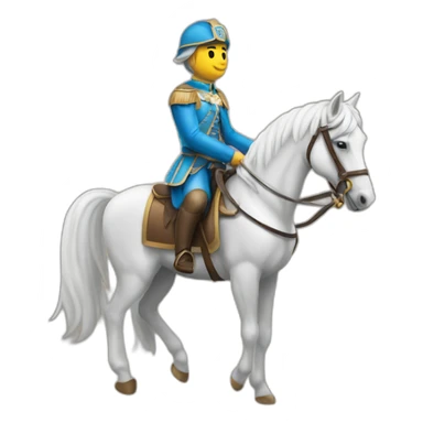 Un gardian sur son cheval sticker