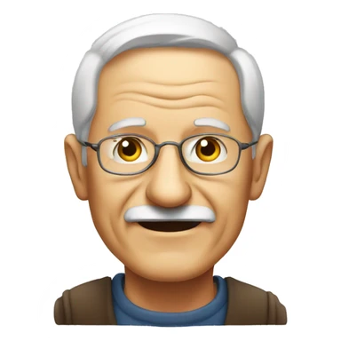 old man portrait indoors sticker