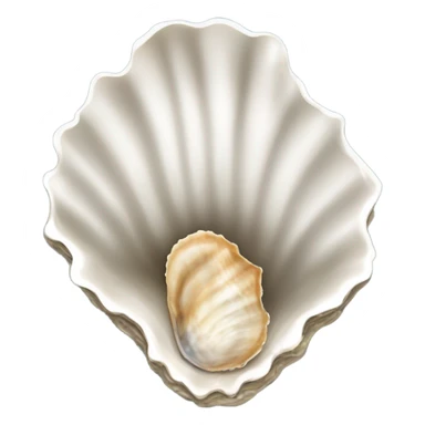 oyster with a broken heart sticker