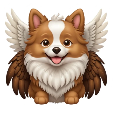 Dog with wings sticker