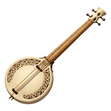 prehistoric musical instrument sticker