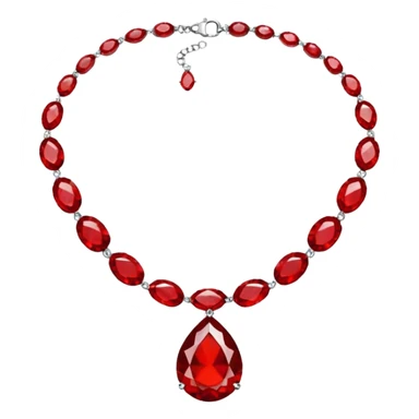 Necklace red sticker