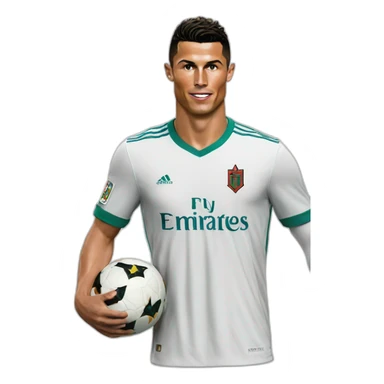 cristiano ronaldo wear moroccan jersy sticker