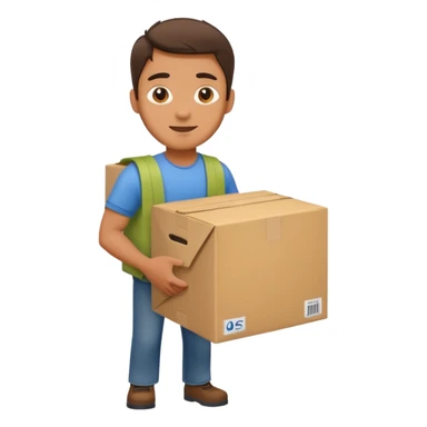 box carrier man sticker