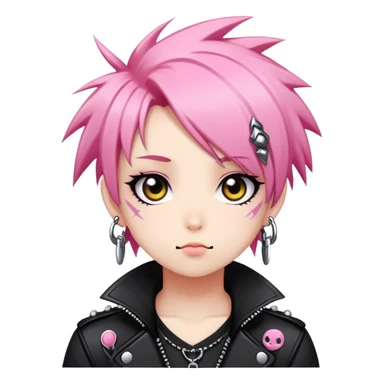 Cute Edgy Attractive Gorgeous Kawaii Anime Punk sticker