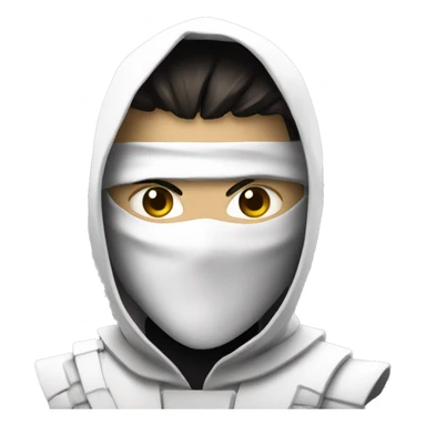 cyber ninja white skin sticker