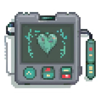 ultrasound heart monitor, purple sticker