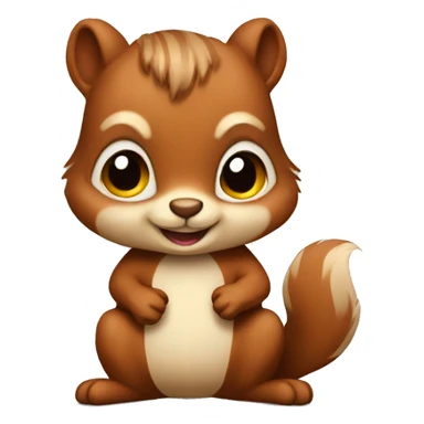 cute squirrle sticker