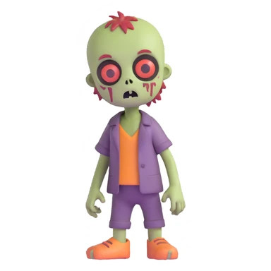 little zombie sticker