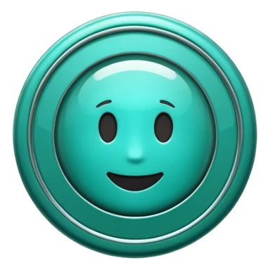Create a custom emoji badge featuring a stylized, glossy letter “S”. Use the Platinum rank style from League of Legends: teal-green metallics, reflective surfaces, and a futuristic elegant frame. Vibrant and high readability.
 sticker