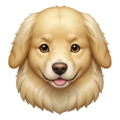 english cream golden retriever sticker