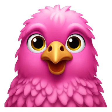 Pink chicken  sticker