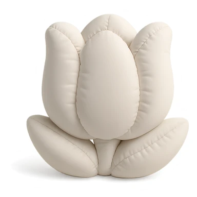 white tulip cushion style sticker
