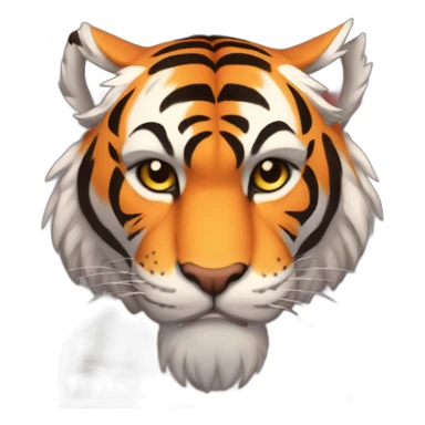 musclar tiger anthro  sticker