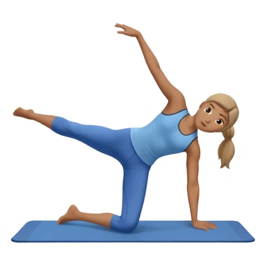 Mat pilates side kick sticker