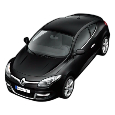 Renault Megane 2 cc noir sticker