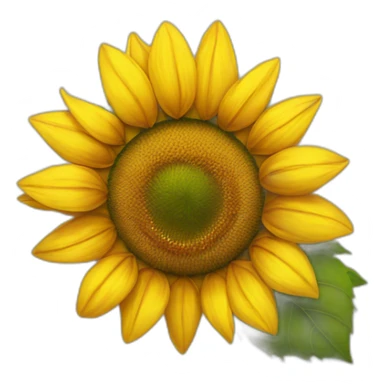 sunflower flower with love sticker