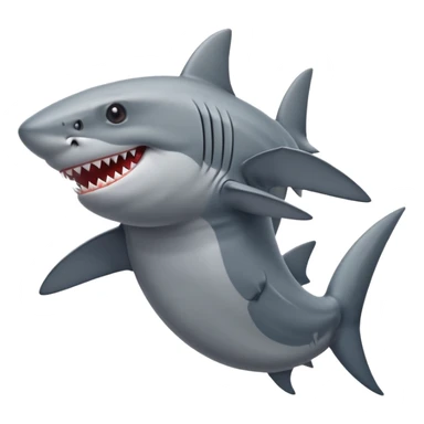 Shark in a tank top sticker