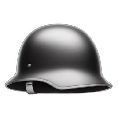 a world war 2 helmet in black and white sticker