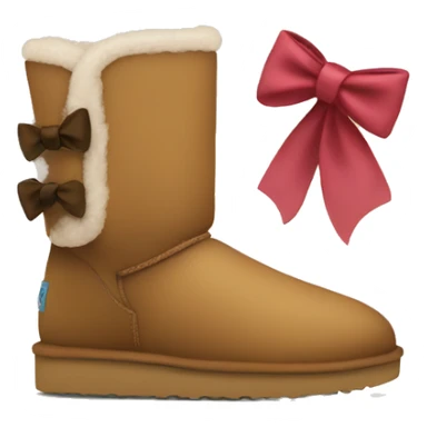 Uggs with bow sticker