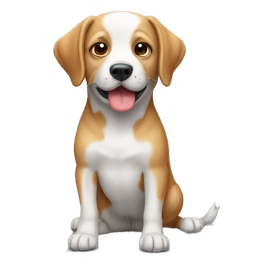 Un chien avec un caleçon  sticker