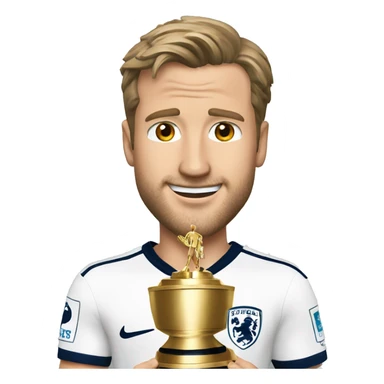 harry kane avec un trophé sticker