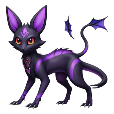 Salandit-Noivern-Umbreon-Espeon-Hybrid (Full body) sticker