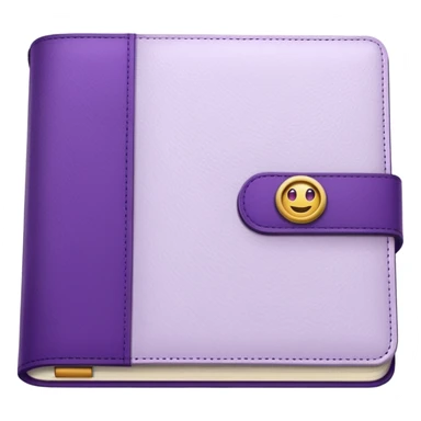 journal white and purple sticker