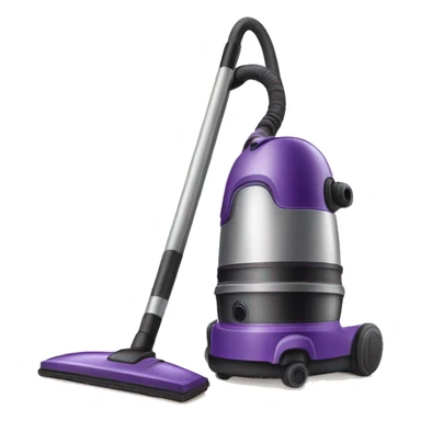 a purple vacuum cleaner sticker