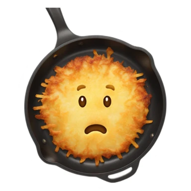 latkes in a frying pan sticker
