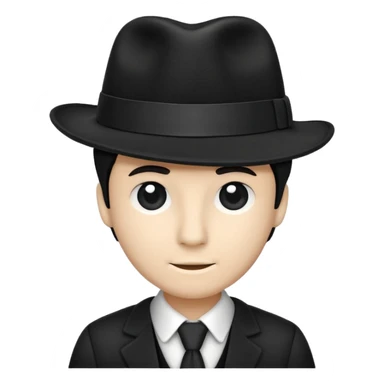 And a white stripe Black Fadora with no man or face or assecorys sticker