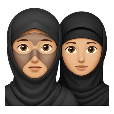 muslim couple, man and a woman in burka sticker