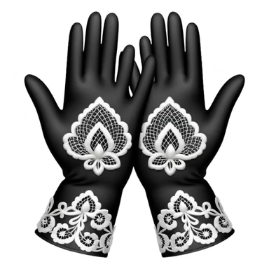lace gloves sticker